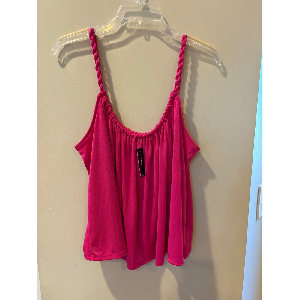 Express Hot‎ Pink Braided Strap Tank Top Women's Size L New with Tags